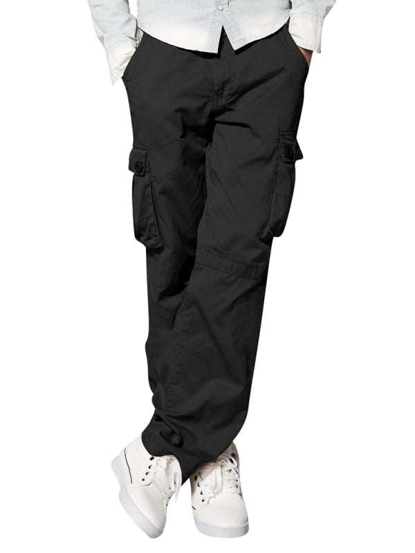 Versatile Multi-Pocket Casual Cargo Pants for Men – Comfort Meets Style - MENLL