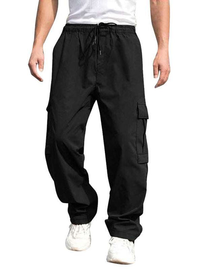 Effortlessly Stylish Men's Straight-Leg Casual Trousers - MENLL