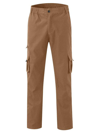 Men's Stylish Multi-Pocket Relaxed Fit Cargo Pants for All Seasons - MENLL