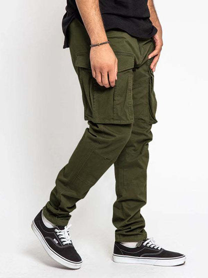 Versatile Men's Multi-Pocket Casual Cargo Pants for Effortless Style and Comfort - MENLL