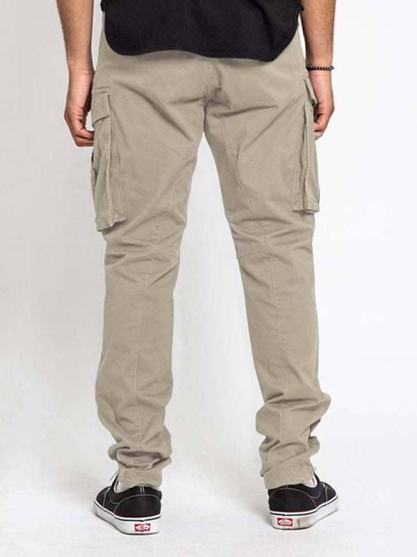 Versatile Men's Multi-Pocket Casual Cargo Pants for Effortless Style and Comfort - MENLL