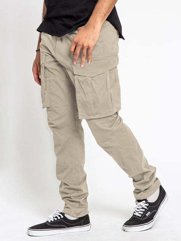 Versatile Men's Multi-Pocket Casual Cargo Pants for Effortless Style and Comfort - MENLL