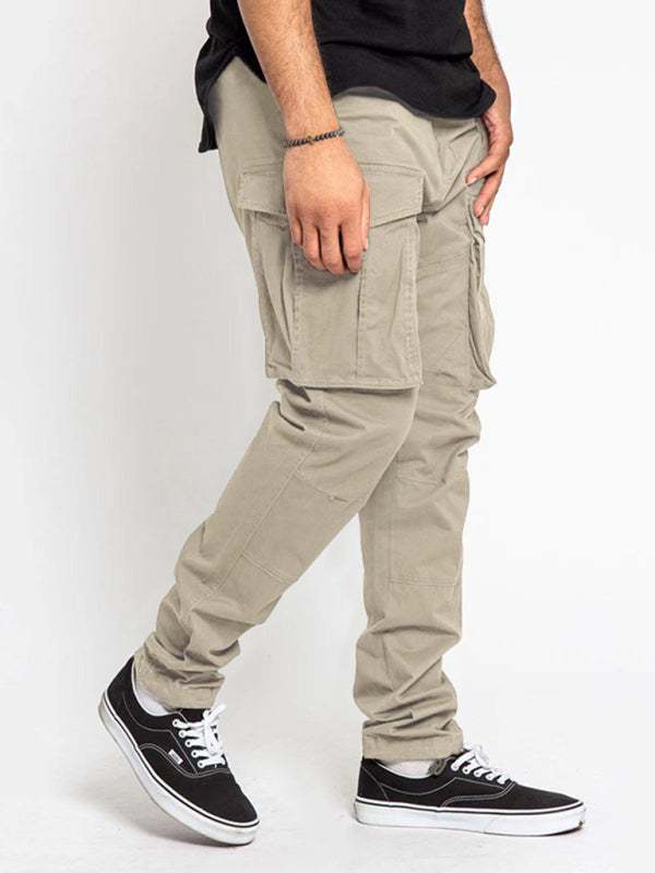 Versatile Men's Multi-Pocket Casual Cargo Pants for Effortless Style and Comfort - MENLL