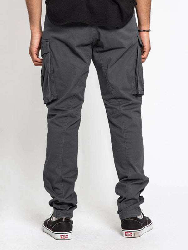Versatile Men's Multi-Pocket Casual Cargo Pants for Effortless Style and Comfort - MENLL