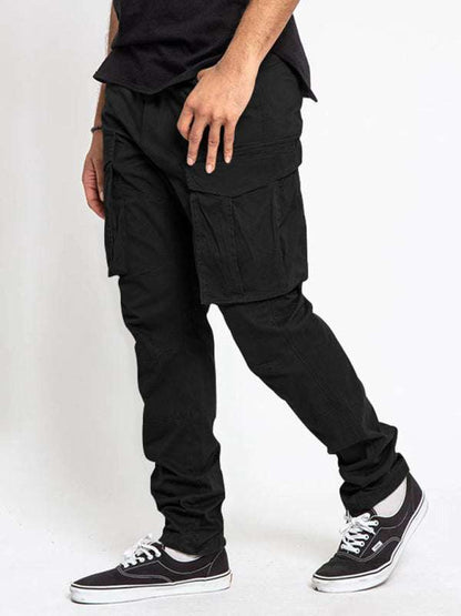 Versatile Men's Multi-Pocket Casual Cargo Pants for Effortless Style and Comfort - MENLL
