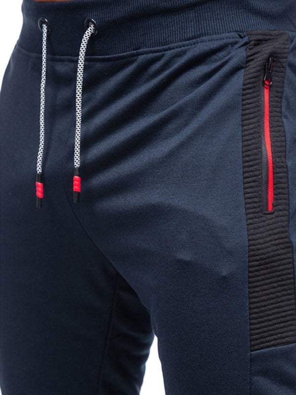 Stylish Men's Casual Sweatpants with Contrast Pocket Design - Perfect for Everyday Comfort - MENLL
