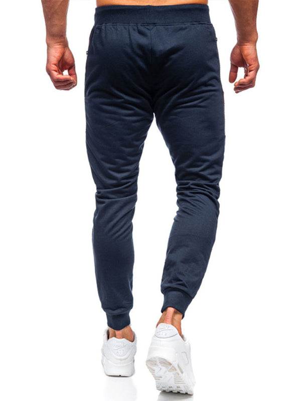 Stylish Men's Casual Sweatpants with Contrast Pocket Design - Perfect for Everyday Comfort - MENLL