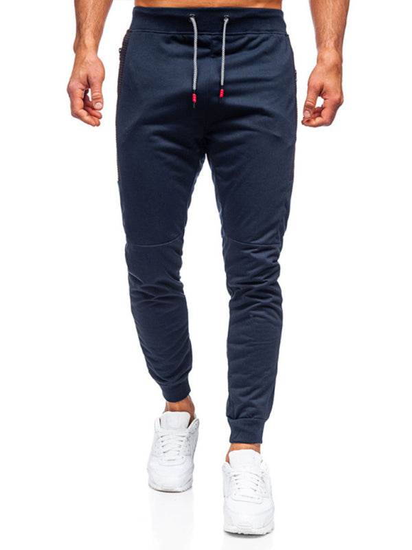 Stylish Men's Casual Sweatpants with Contrast Pocket Design - Perfect for Everyday Comfort - MENLL