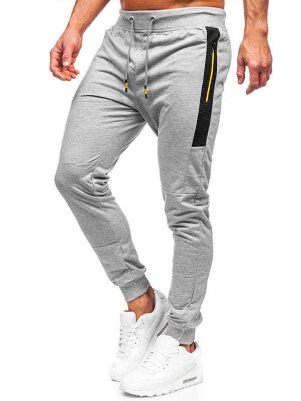 Stylish Men's Casual Sweatpants with Contrast Pocket Design - Perfect for Everyday Comfort - MENLL