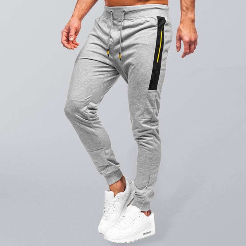 Stylish Men's Casual Sweatpants with Contrast Pocket Design - Perfect for Everyday Comfort - MENLL