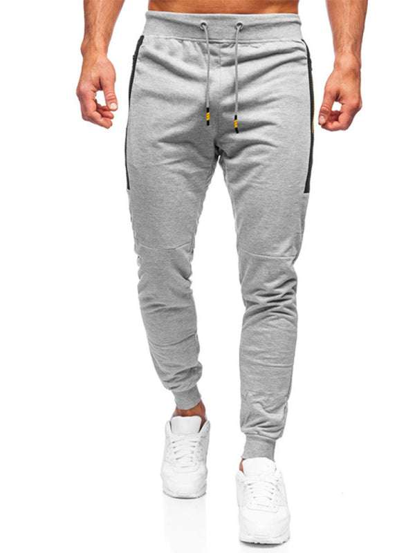 Stylish Men's Casual Sweatpants with Contrast Pocket Design - Perfect for Everyday Comfort - MENLL