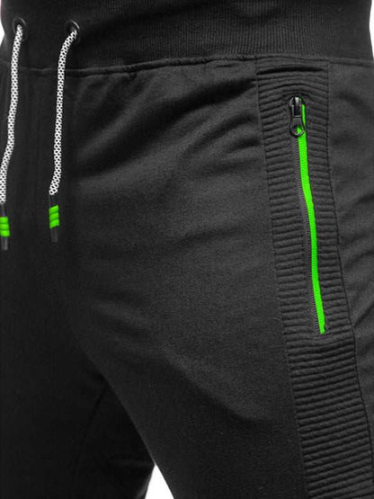 Stylish Men's Casual Sweatpants with Contrast Pocket Design - Perfect for Everyday Comfort - MENLL
