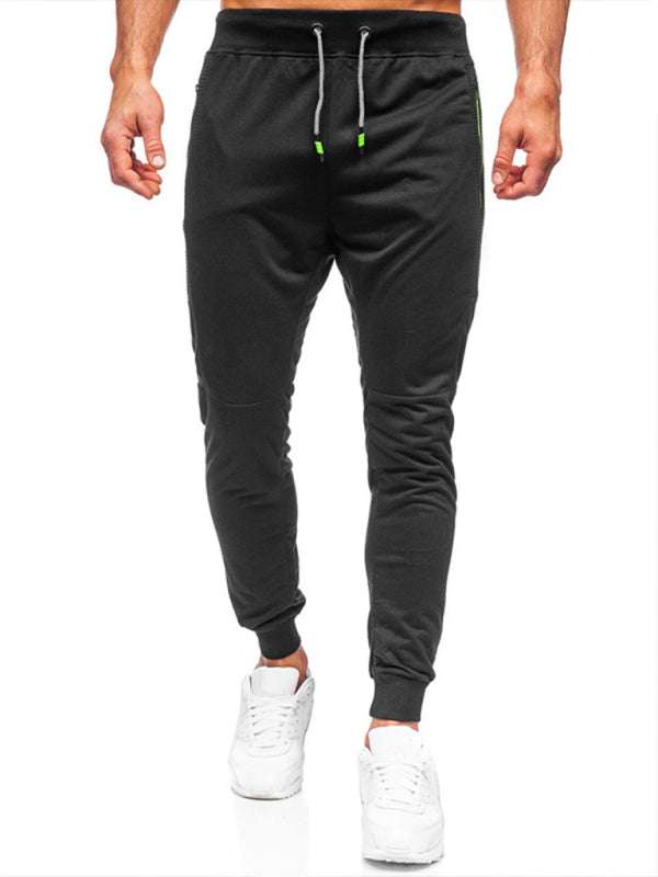 Stylish Men's Casual Sweatpants with Contrast Pocket Design - Perfect for Everyday Comfort - MENLL