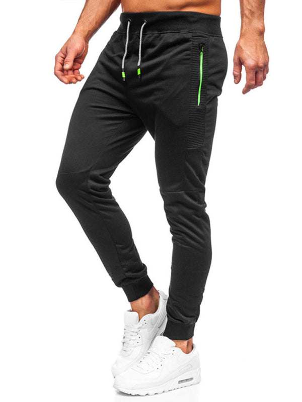 Stylish Men's Casual Sweatpants with Contrast Pocket Design - Perfect for Everyday Comfort - MENLL