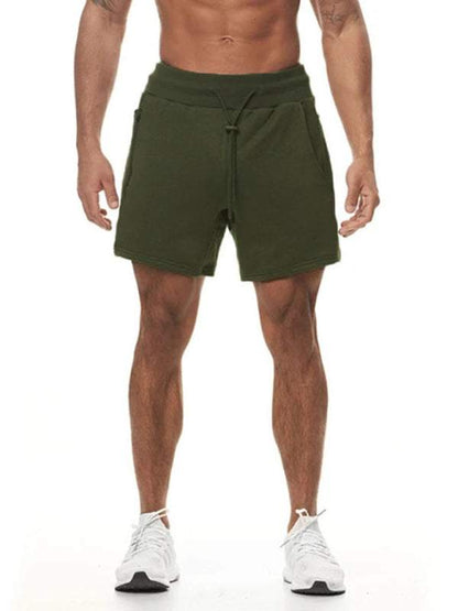 Ultimate Comfort Men's Multi-Pocket Sports Gym Shorts with Hanging Towel for Stylish Running and Training - MENLL
