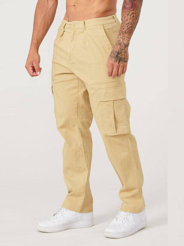 Versatile Men's Spliced Casual Sports Overalls - Easygoing Comfort for Spring & Summer Adventures - MENLL