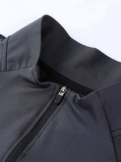 Men's Ultimate Quick-Dry Performance Top with Stand-Up Collar for Year-Round Comfort - MENLL