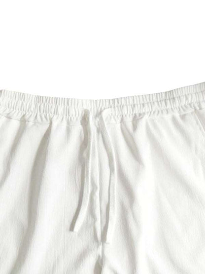 Ultimate Comfort Men's Casual Linen Sports Trousers - Breathable & Loose Fit for Effortless Style - MENLL