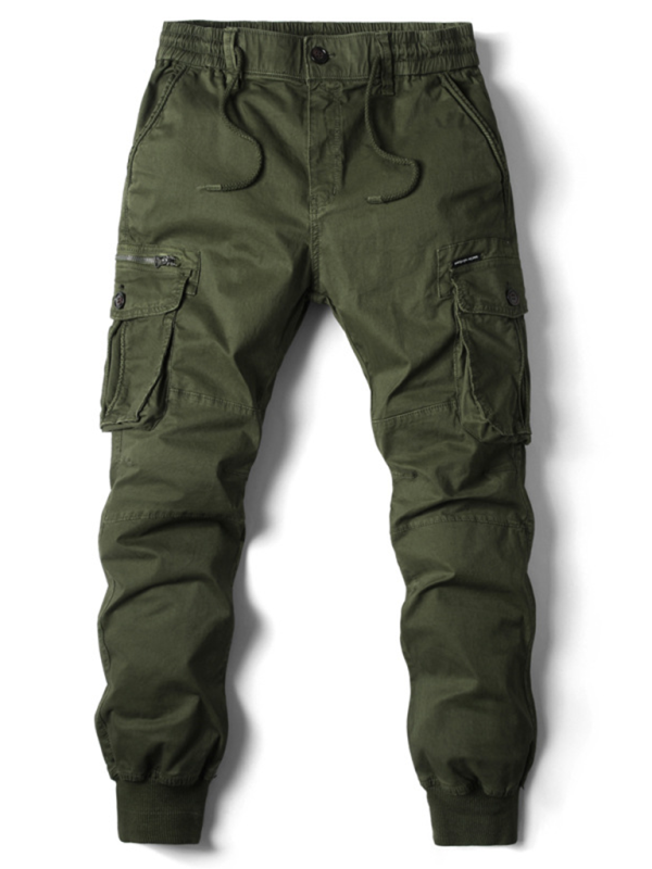 Essential Men's Solid Cargo Pants - Effortless Style and Comfort for Every Adventure - MENLL