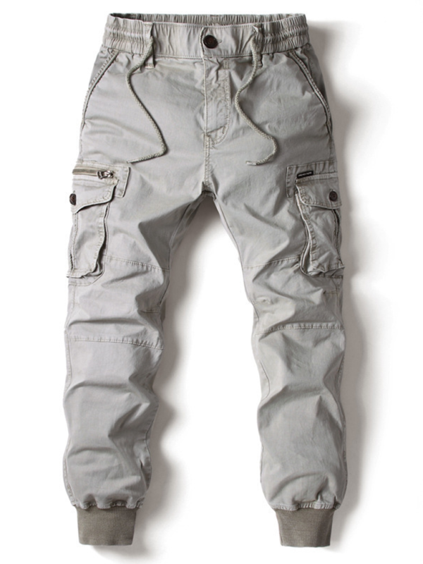 Essential Men's Solid Cargo Pants - Effortless Style and Comfort for Every Adventure - MENLL
