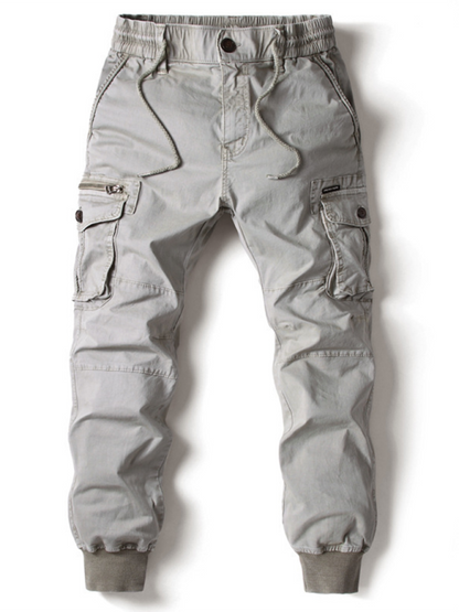 Essential Men's Solid Cargo Pants - Effortless Style and Comfort for Every Adventure - MENLL