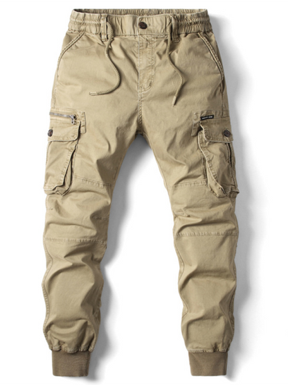 Essential Men's Solid Cargo Pants - Effortless Style and Comfort for Every Adventure - MENLL