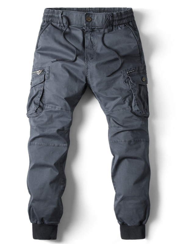 Essential Men's Solid Cargo Pants - Effortless Style and Comfort for Every Adventure - MENLL