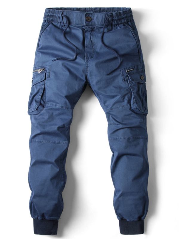 Essential Men's Solid Cargo Pants - Effortless Style and Comfort for Every Adventure - MENLL