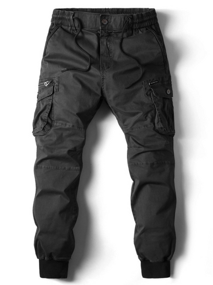 Essential Men's Solid Cargo Pants - Effortless Style and Comfort for Every Adventure - MENLL
