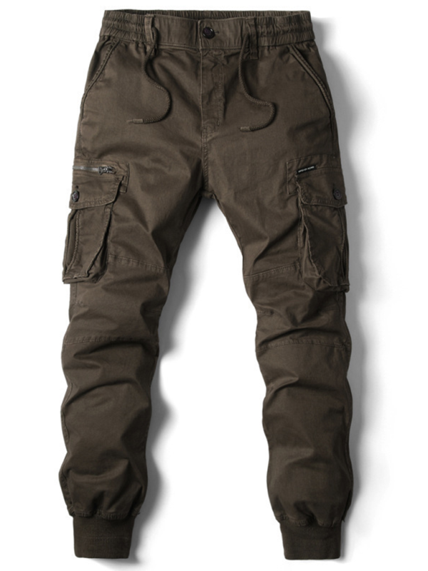 Essential Men's Solid Cargo Pants - Effortless Style and Comfort for Every Adventure - MENLL