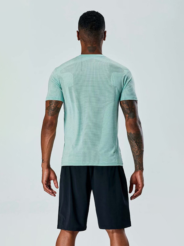 Men's Quick-Dry Short Sleeve Athletic T-Shirt - Ultimate Comfort for Running & Training - MENLL