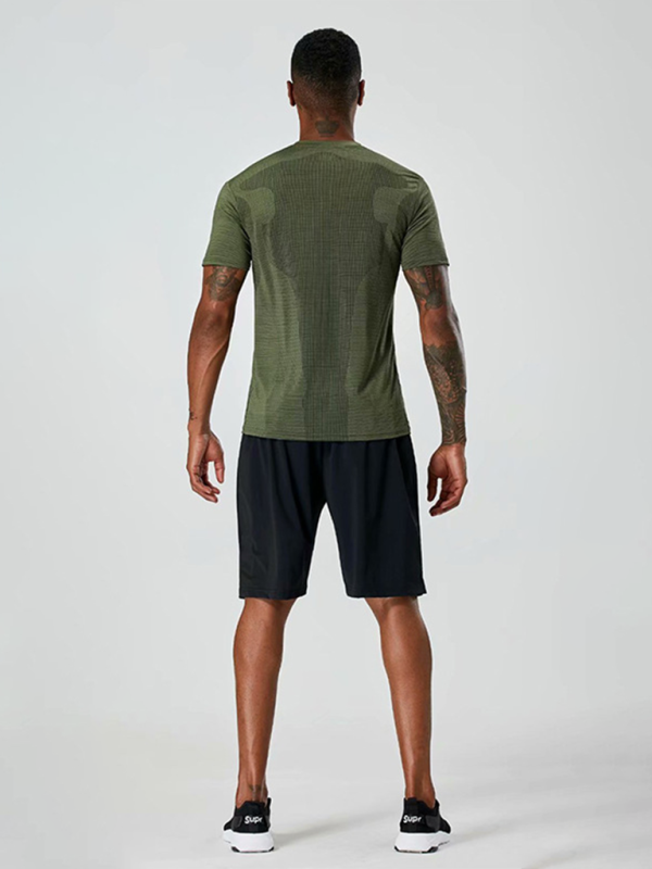 Men's Quick-Dry Short Sleeve Athletic T-Shirt - Ultimate Comfort for Running & Training - MENLL