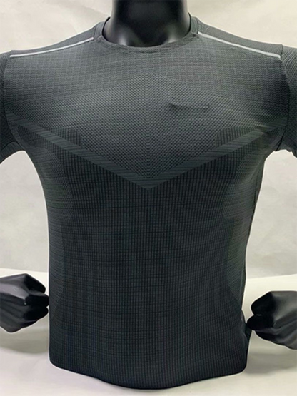 Men's Quick-Dry Short Sleeve Athletic T-Shirt - Ultimate Comfort for Running & Training - MENLL