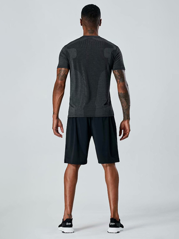 Men's Quick-Dry Short Sleeve Athletic T-Shirt - Ultimate Comfort for Running & Training - MENLL