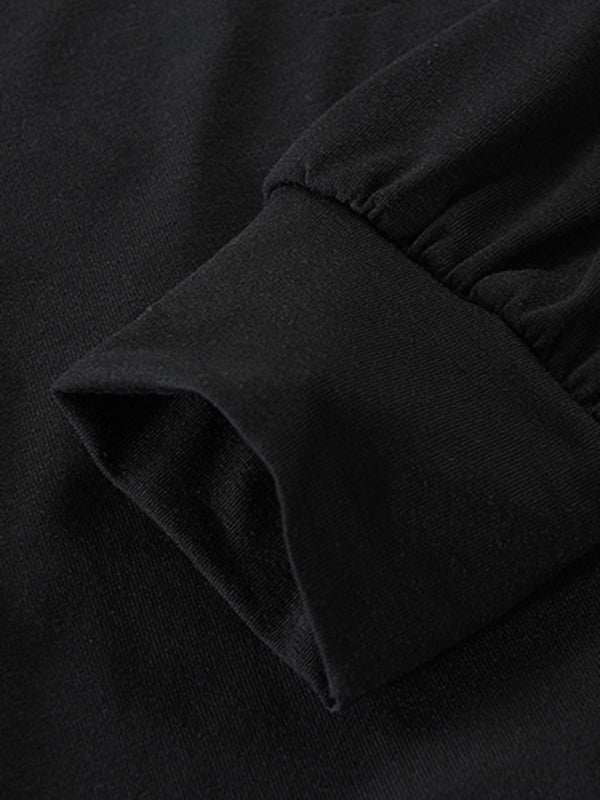 Stylish Men's Solid Color Lace-Up Pullover Hoodie for Year-Round Casual Comfort - MENLL