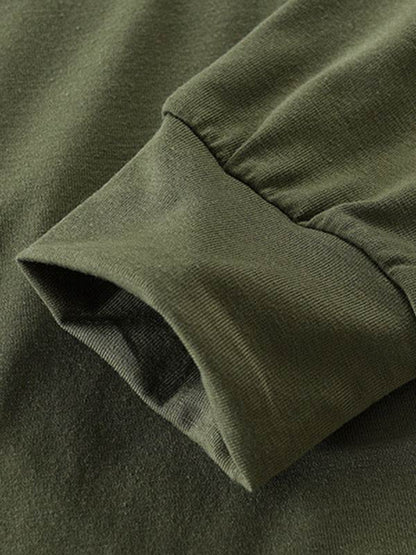Stylish Men's Solid Color Lace-Up Pullover Hoodie for Year-Round Casual Comfort - MENLL