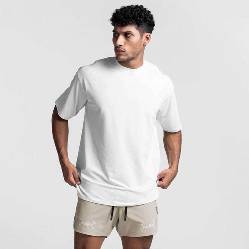 Ultimate Quick-Dry Men's Solid Color Sports Tee - Perfect for Everyday Adventures! - MENLL