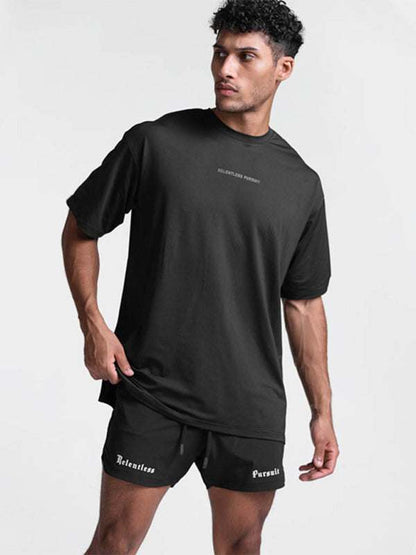 Ultimate Quick-Dry Men's Solid Color Sports Tee - Perfect for Everyday Adventures! - MENLL