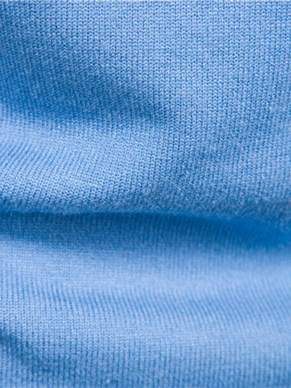 Cozy Casual Turtleneck Pullover Sweater for Men - Perfect Spring-Summer Knitwear! - MENLL