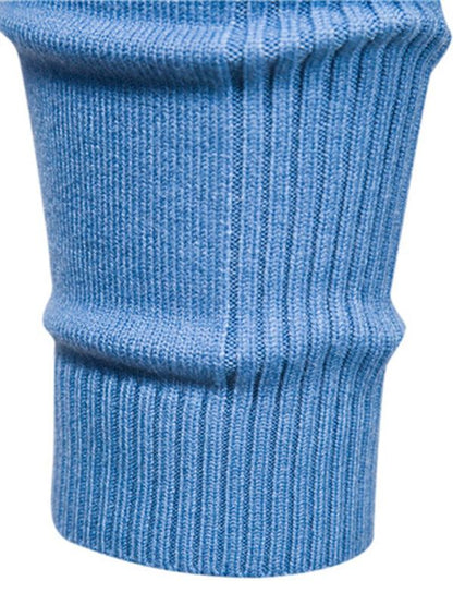 Cozy Casual Turtleneck Pullover Sweater for Men - Perfect Spring-Summer Knitwear! - MENLL