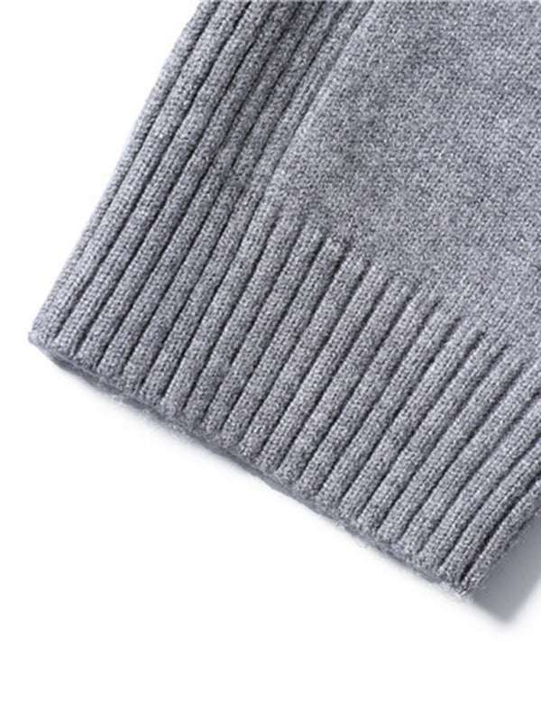 Cozy Casual Turtleneck Pullover Sweater for Men - Perfect Spring-Summer Knitwear! - MENLL