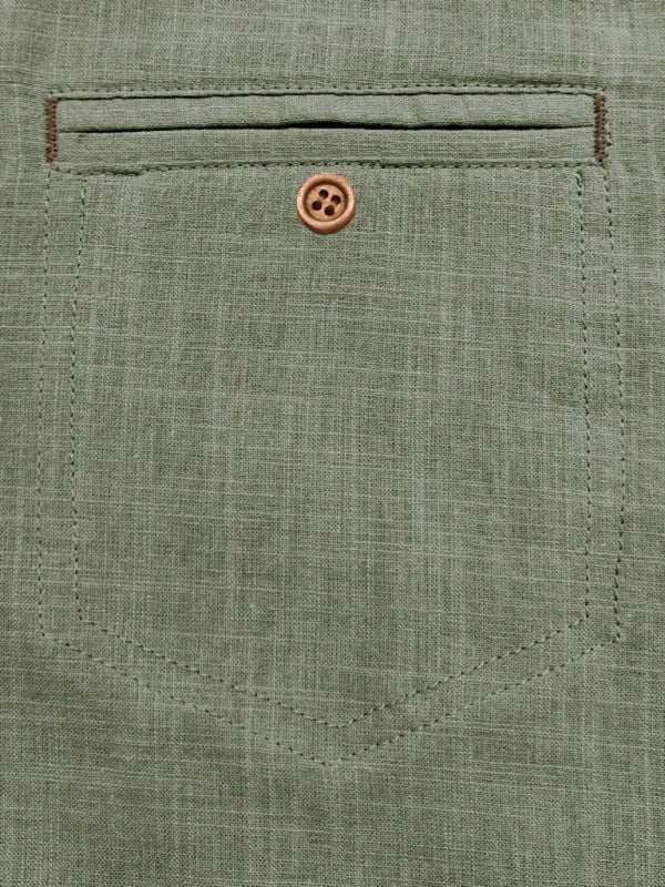 Luxe Linen Blend Short-Sleeve Casual Shirt for Men - Perfect for Spring-Summer Comfort - MENLL