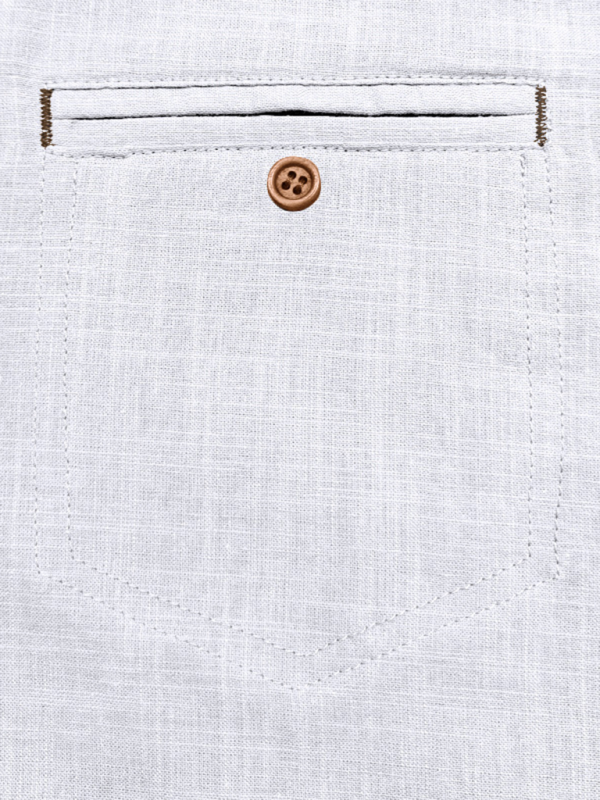Luxe Linen Blend Short-Sleeve Casual Shirt for Men - Perfect for Spring-Summer Comfort - MENLL
