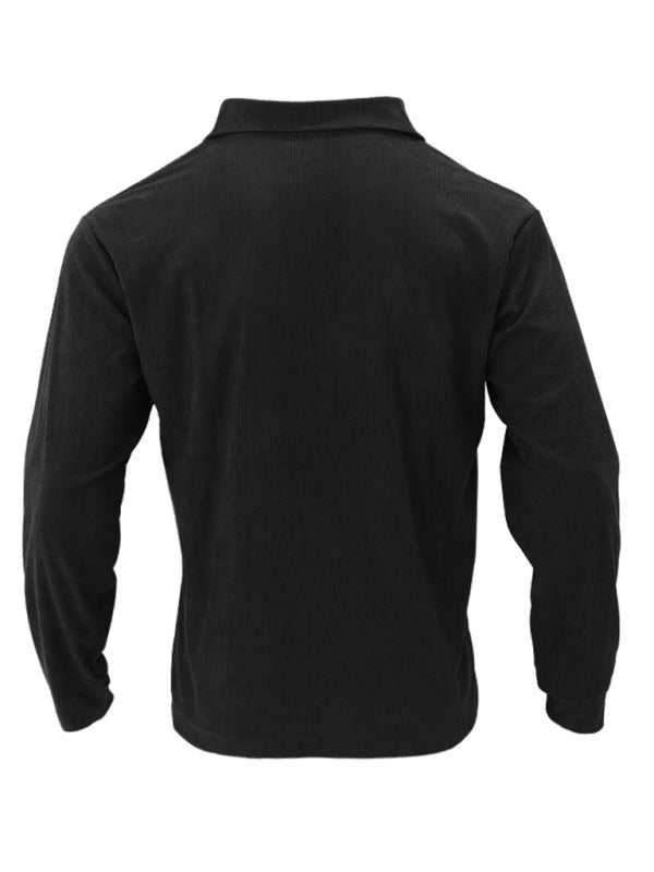 Stylish Men's Corduroy Button-Down Shirt with Multi-Pockets for Ultimate Casual Comfort - MENLL