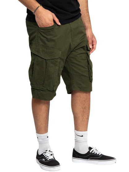 Stylish Men's Lightweight Multi-Pocket Cargo Shorts for Effortless Summer Style - MENLL