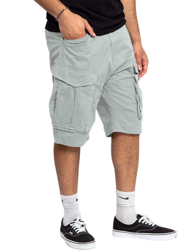 Stylish Men's Lightweight Multi-Pocket Cargo Shorts for Effortless Summer Style - MENLL