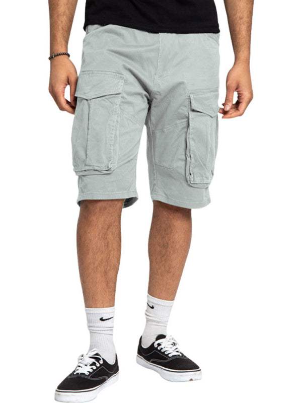 Stylish Men's Lightweight Multi-Pocket Cargo Shorts for Effortless Summer Style - MENLL
