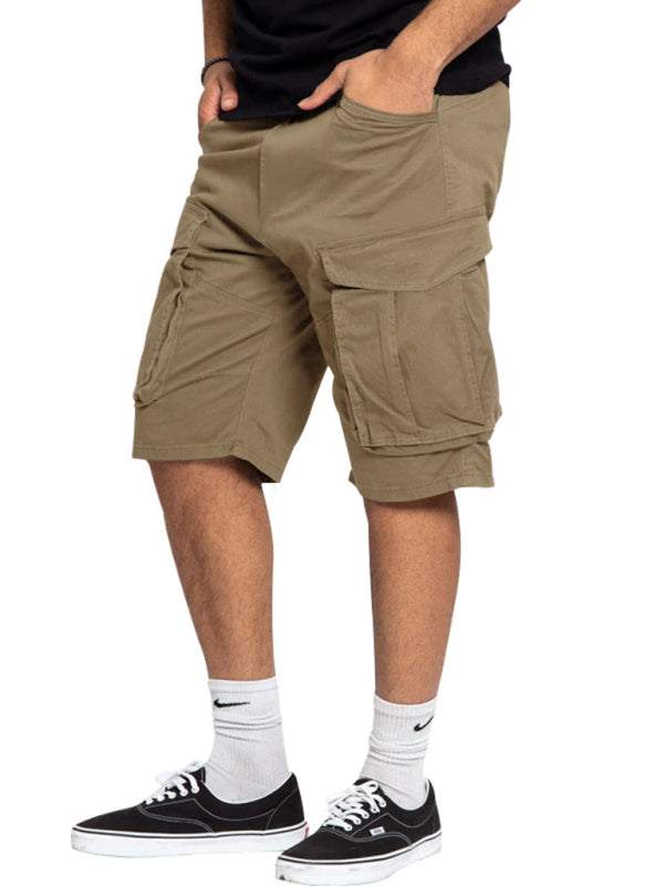Stylish Men's Lightweight Multi-Pocket Cargo Shorts for Effortless Summer Style - MENLL