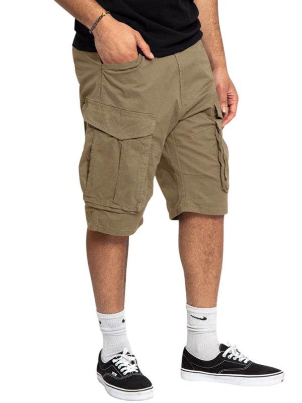 Stylish Men's Lightweight Multi-Pocket Cargo Shorts for Effortless Summer Style - MENLL