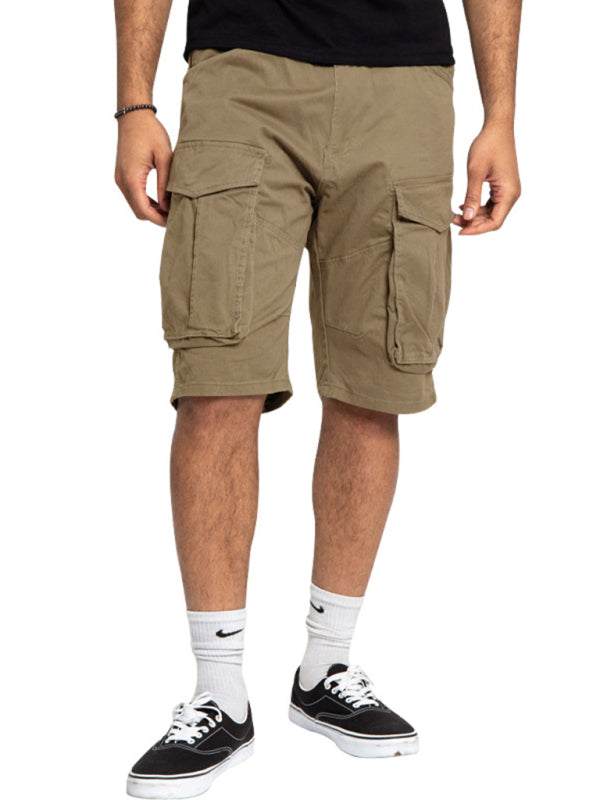 Stylish Men's Lightweight Multi-Pocket Cargo Shorts for Effortless Summer Style - MENLL
